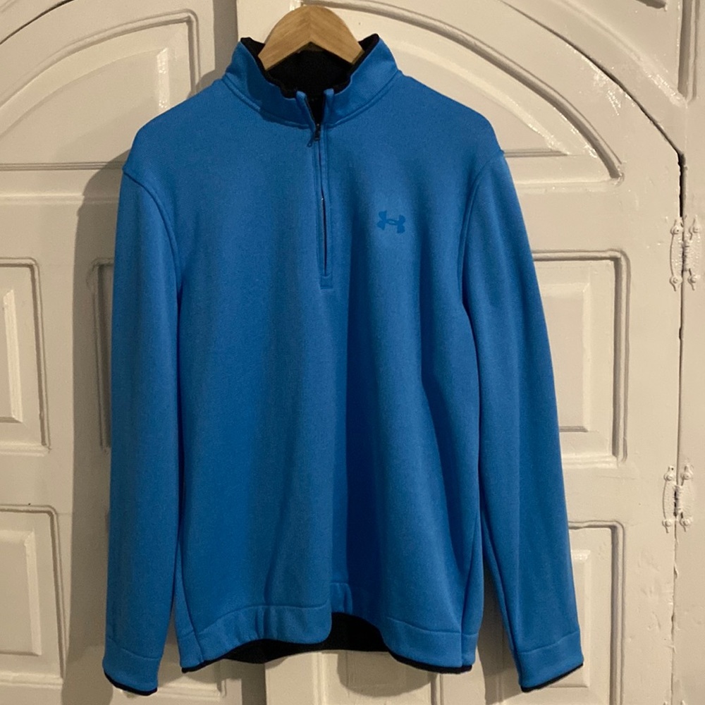 Under Armour Loose Fit Cold Gear Golf 1/4 Zip, Large